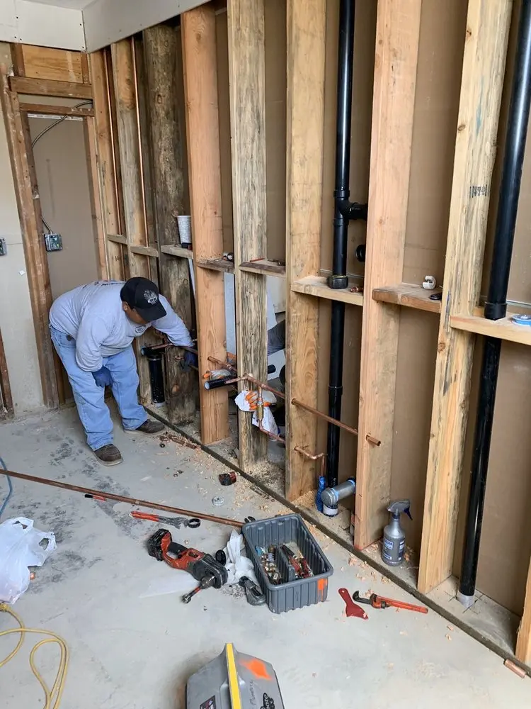 Commercial rough-in plumbing for Gas Line Repair in El Dorado